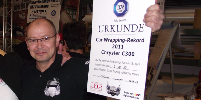 Car Wrapping Weltrekord
