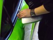 Lamborghini Vollverklebung Spiegel links in Bearbeitung 1