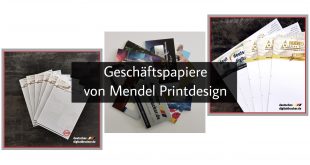 Geschäftspapiere von Mendel Printdesign