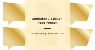 Aufkleber / Sticker – neue Formen