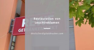 Leuchtreklamen Restauration